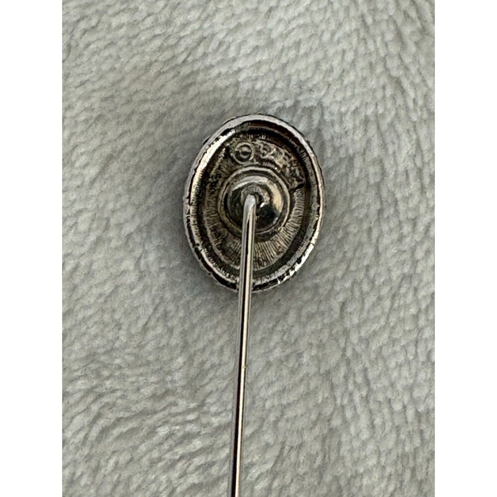 Vintage Sarah Coventry MOON MIST Silver Tone Straight Lapel/Hat/Scarf Pin - 3 in - Picture 4 of 4